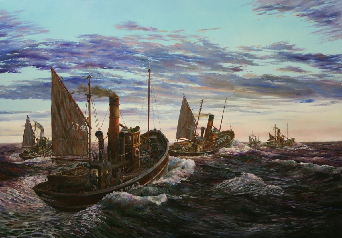 STEAM HERRING DRIFTERS by Peter Goodhall