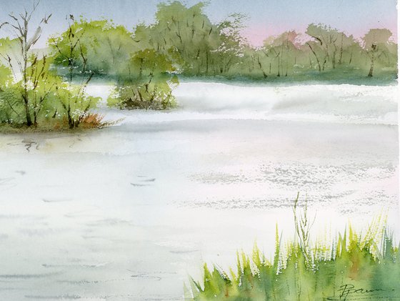 Lake in Sárvár Park