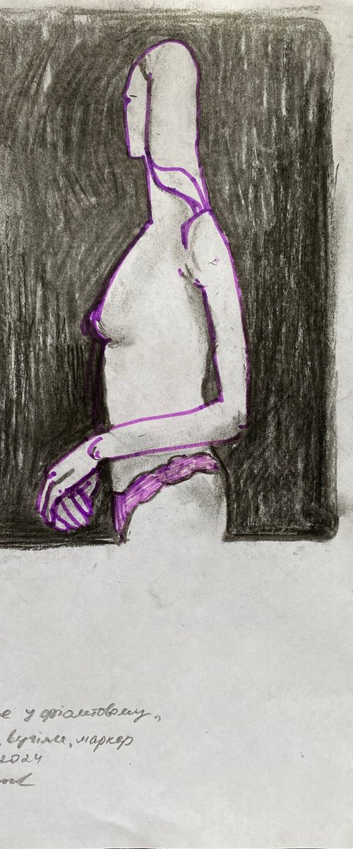 Girl in violet by Liubov Ro
