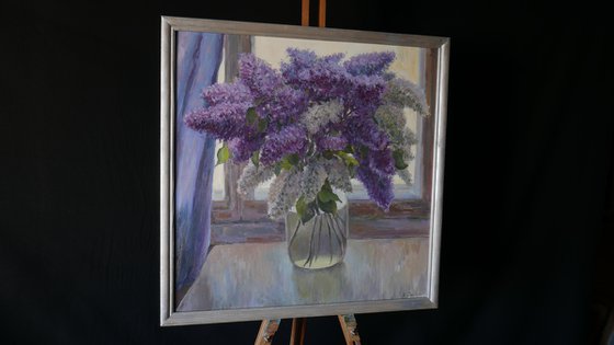 Lilacs - Lilacs still life painting