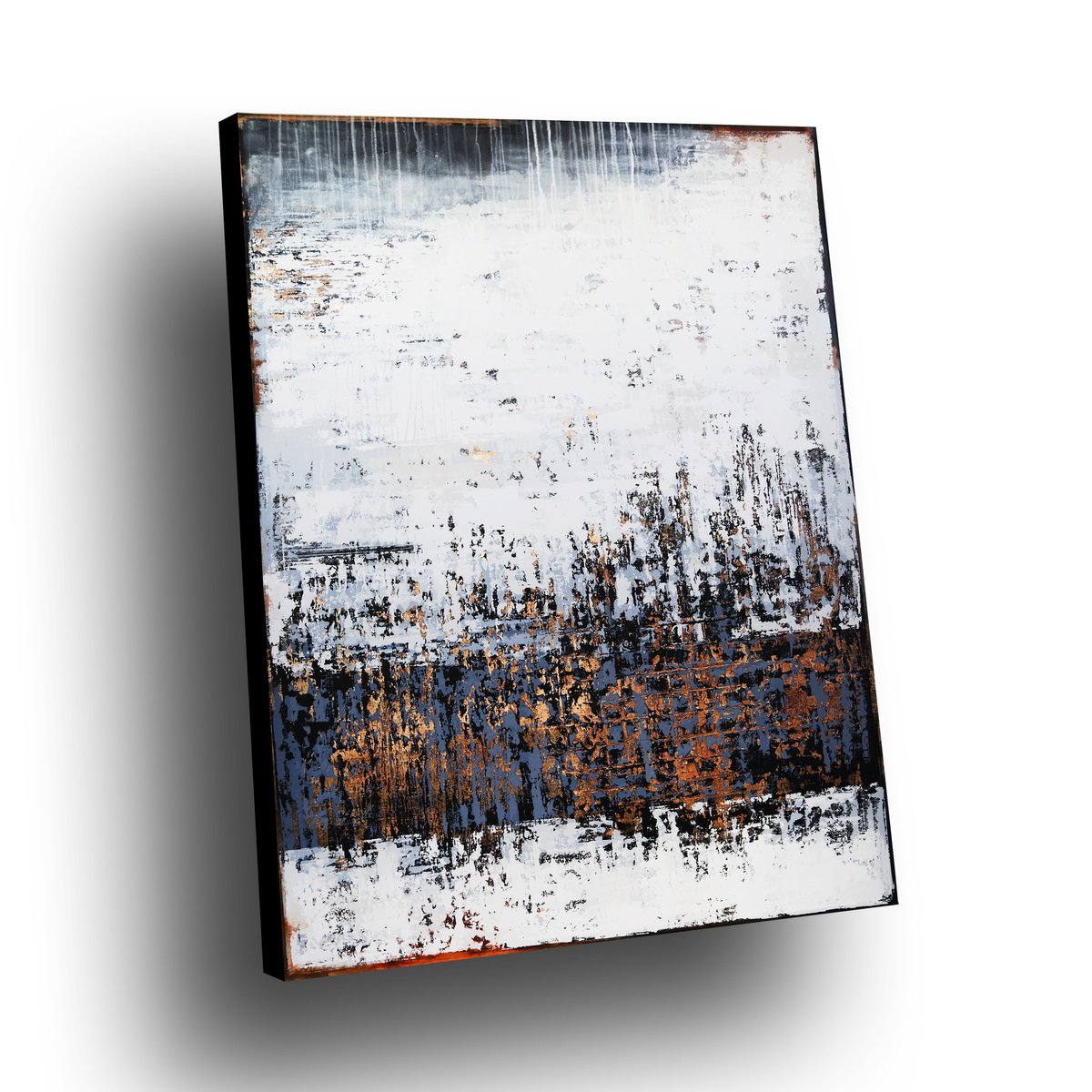 Organic Abstract Acrylic Painting By Inez Froehlich, 47 X 63, Out Of Control, Original Artwork