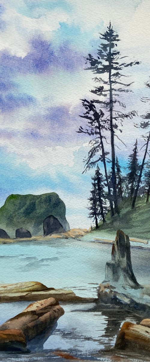 Peaceful cove by Silvie Wright