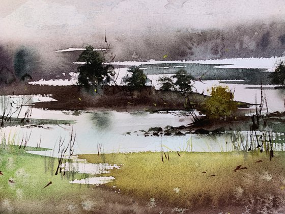 Mountains in the fog #2