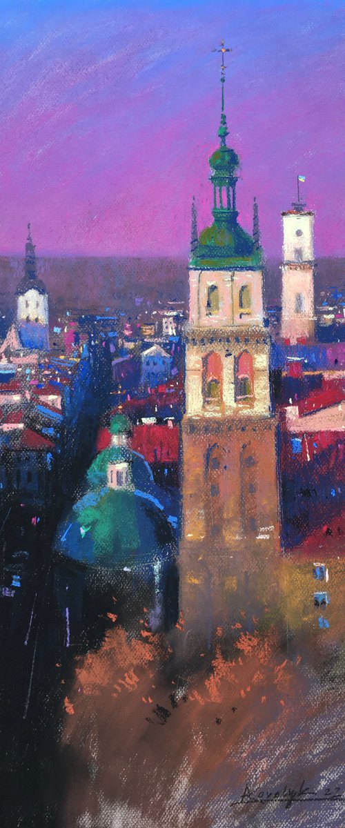 Old Ukrainian city of Lviv by Andrii Kovalyk