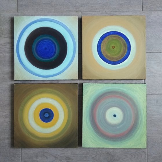 "Circles" polyptych