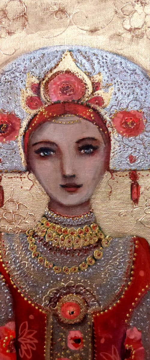 Pink Majesty 20 x 60 cm. by Loetitia Pillault
