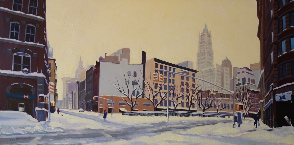 Still of Winter, West Broadway & Chambers St by Ellen Bradshaw
