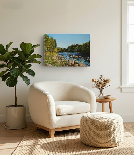 Mountain River Landscape