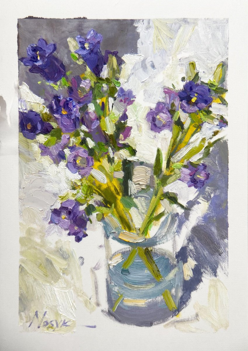 Purple Flowers by Nataliia Nosyk