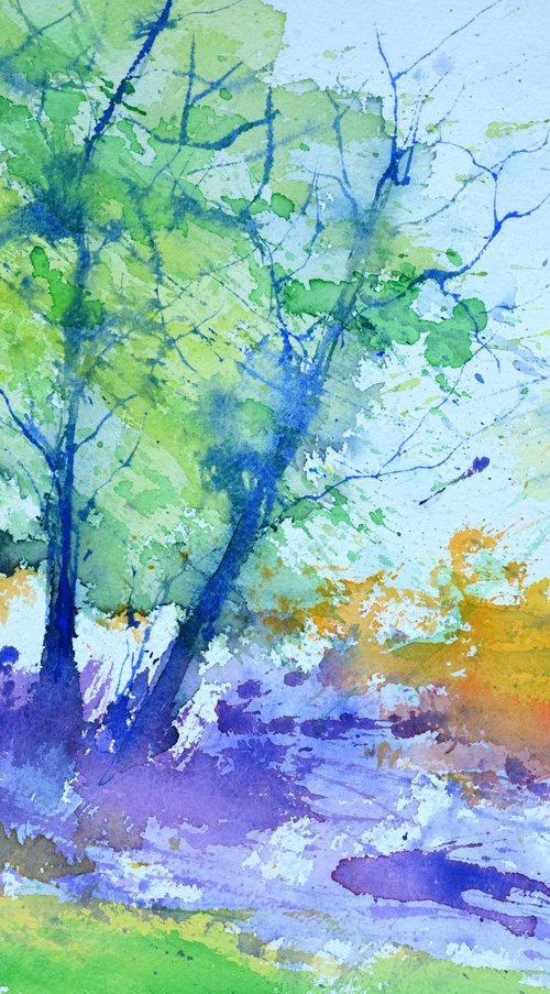 Spring watercolor by Pol Henry Ledent