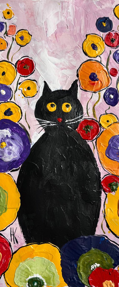 Kandinsky Flowers Painting by Halyna Kirichenko