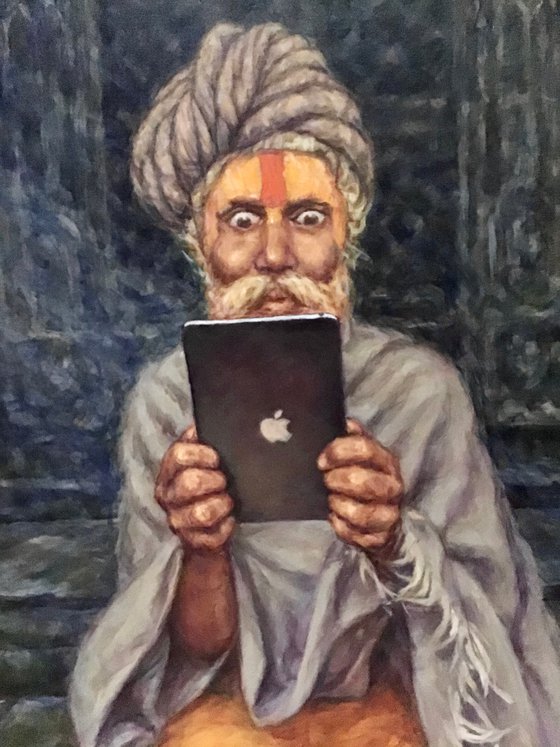 iPad Wonder, Modern Miracle, Indian mystic, guru, yogi, iPad, Apple, culture class