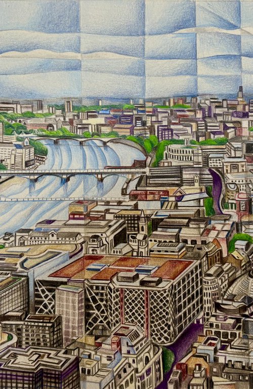 St Paul’s and the River Thames by Tiffany Budd