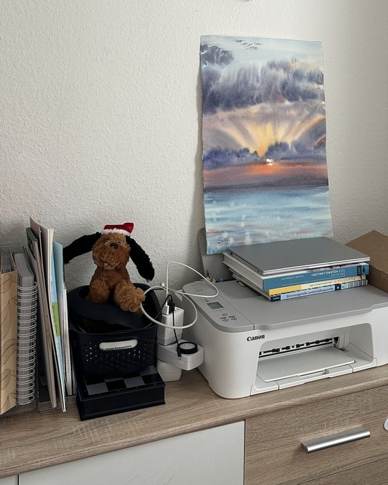 Hopeful Rays Through Dark Clouds