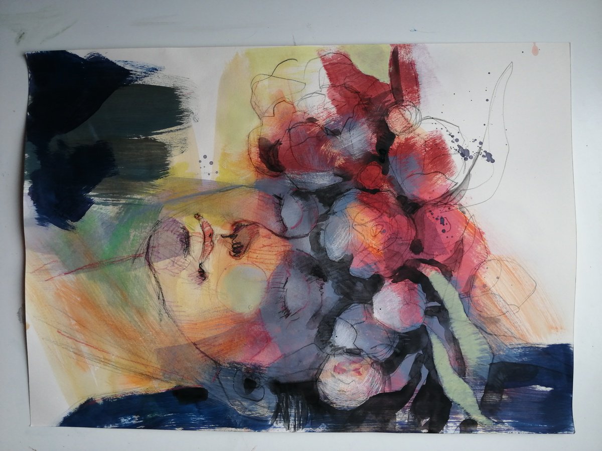 Olga David | Original  Painting | Forever Beauty | 35 X 50Cm | Artwork For Sale On Artfinder
