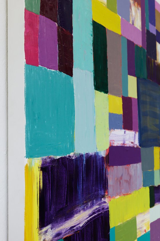 Squares / Yellow Purple