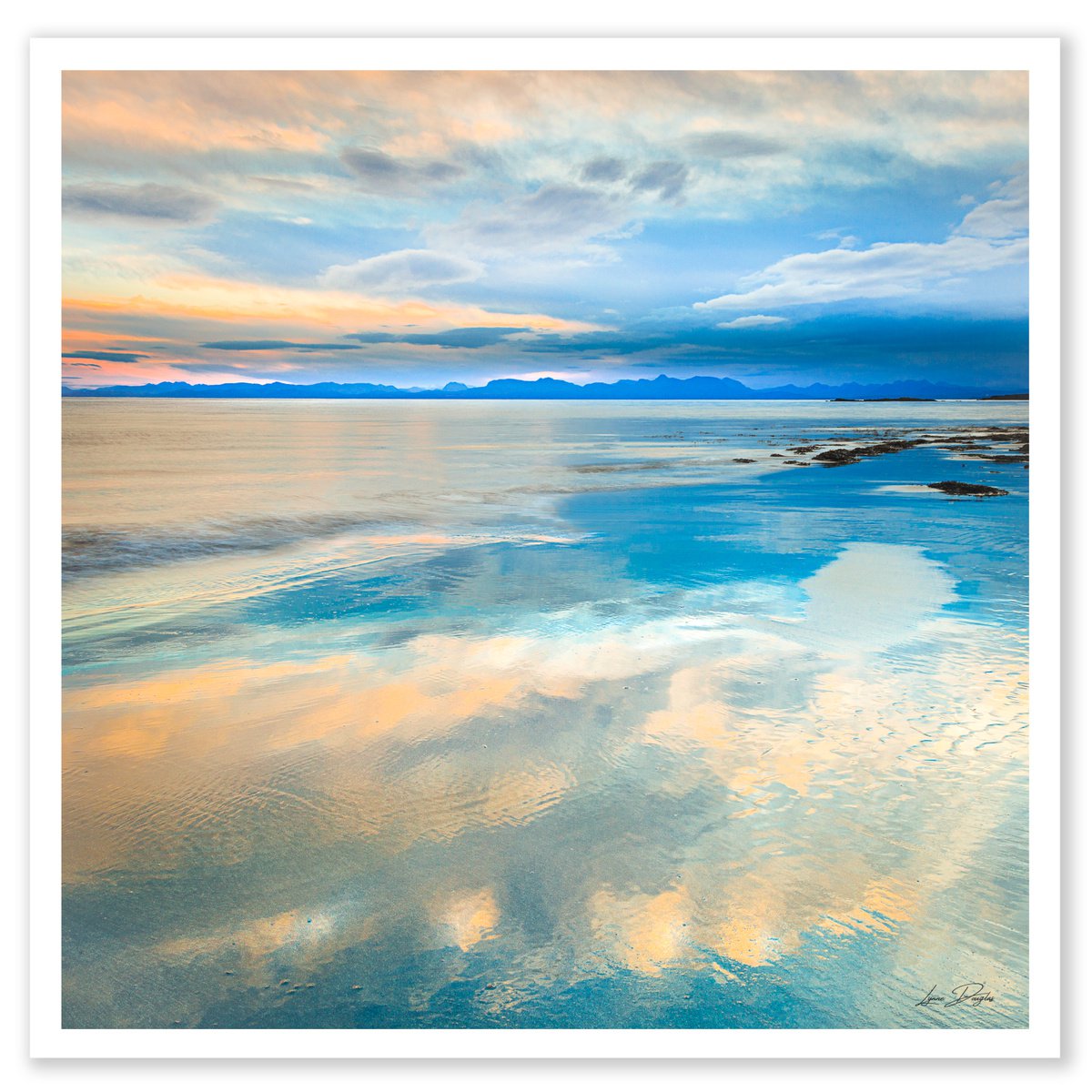 Impressionist Seascape - Reflecting on Blue by Lynne Douglas