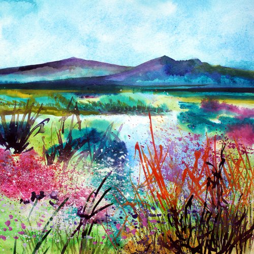 Loch View, Scottish Highlands by Julia  Rigby