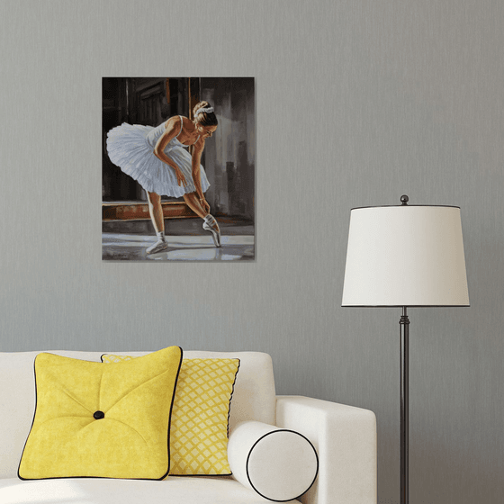 Preparing for ballet classes