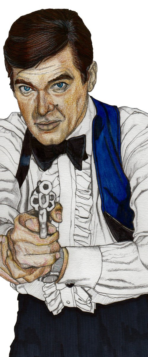 James Bond Roger Moore by Paul Nelson-Esch