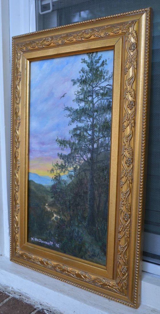 Lonesome Pine Trail - 7X13 inch framed oil painting (SOLD)