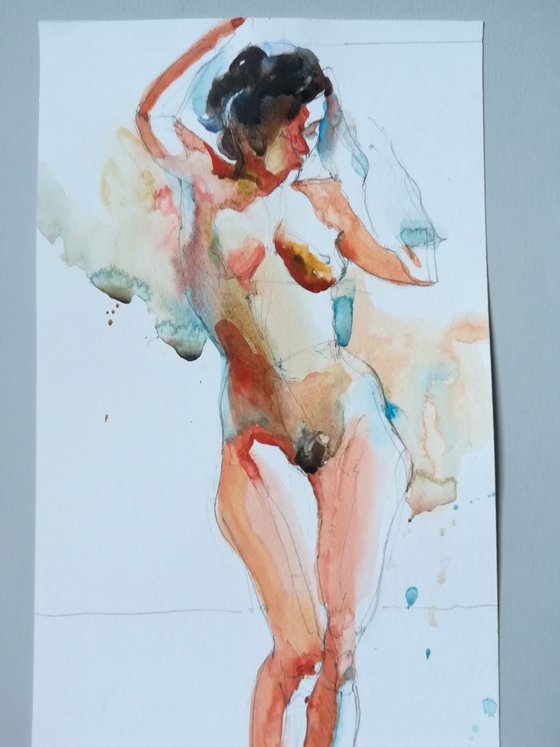 Figure in Watercolor