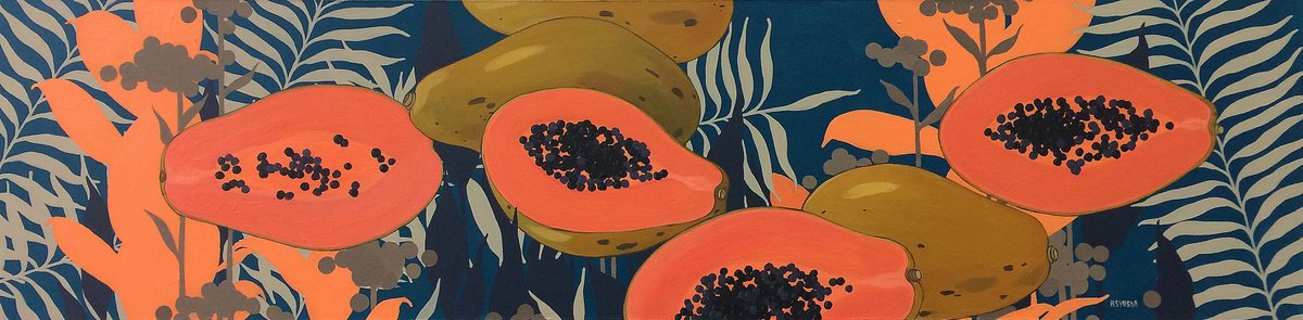 Tropical Evening. Papaya by Kseniya Berestova