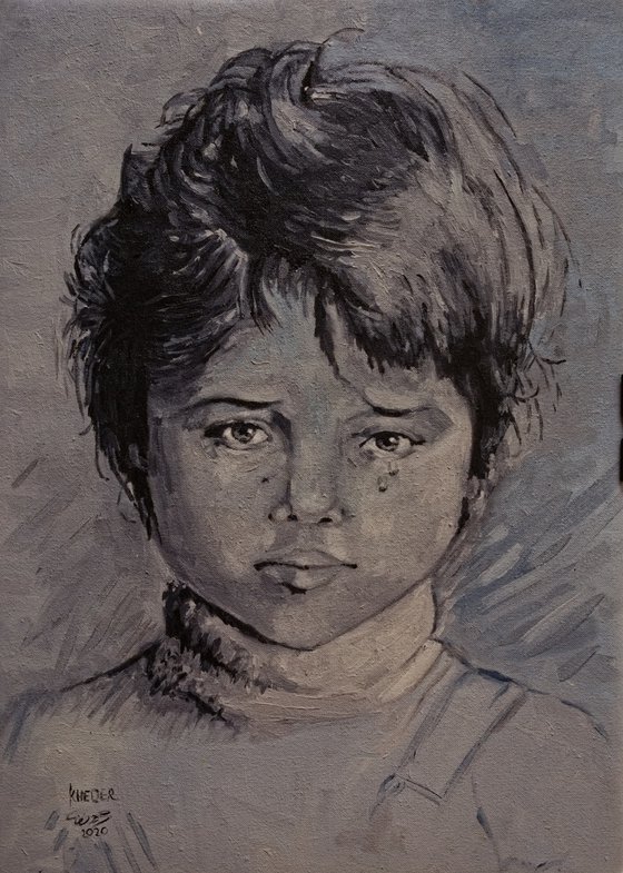 Monochromatic Child Portrait