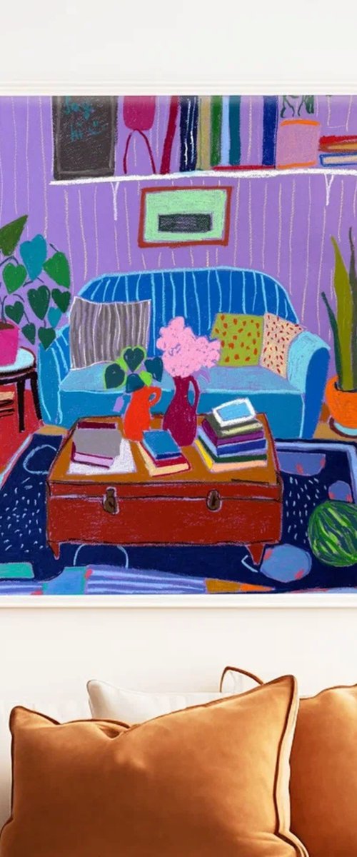 Purple Living Room Dream by Sasha Robinson