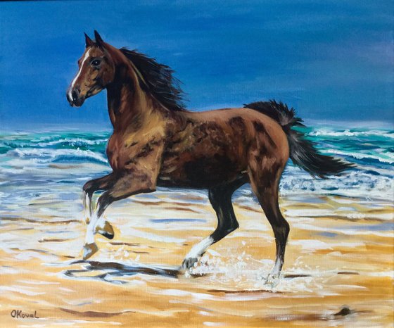 Galloping horse .  Freedom . On sale.
