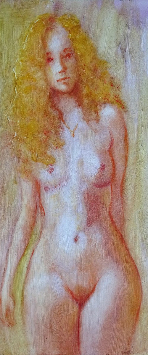 Little nude, front view by Isabel Mahe