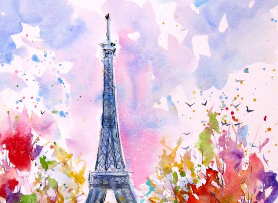 Eiffel Tower at fall