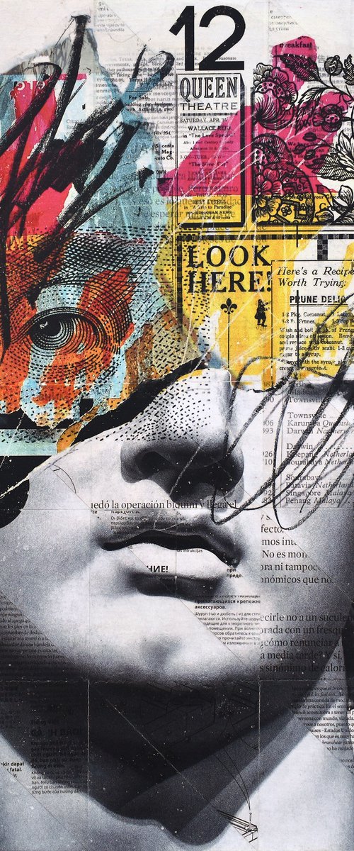 Collage_90_50x50 cm_Look here by Manel Villalonga