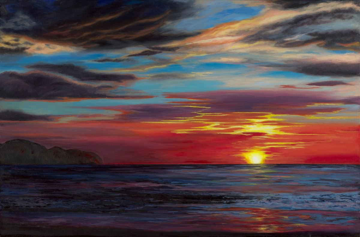 Pacific Sunset (V) by Diana Sandetskaya