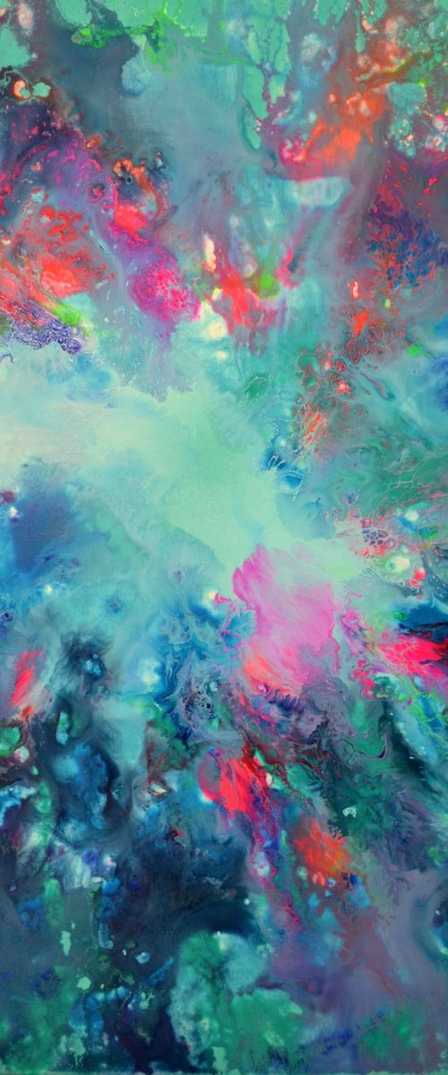 Pure Harmony II - Abstract Painting, Modern Fauve Neogestural - Ready to Hang by Soos Tiberiu