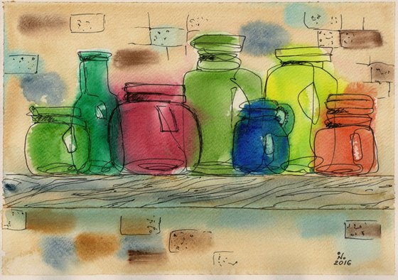 Glass jars