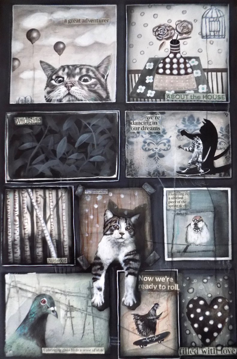 The cat lovers gallery wall collection by Victoria Coleman