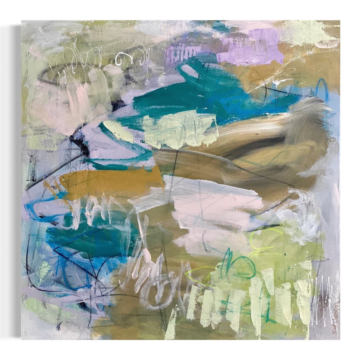 Distant Beaches By Kat Crosby, 20 X 20, Artwork For Sale On Artfinder