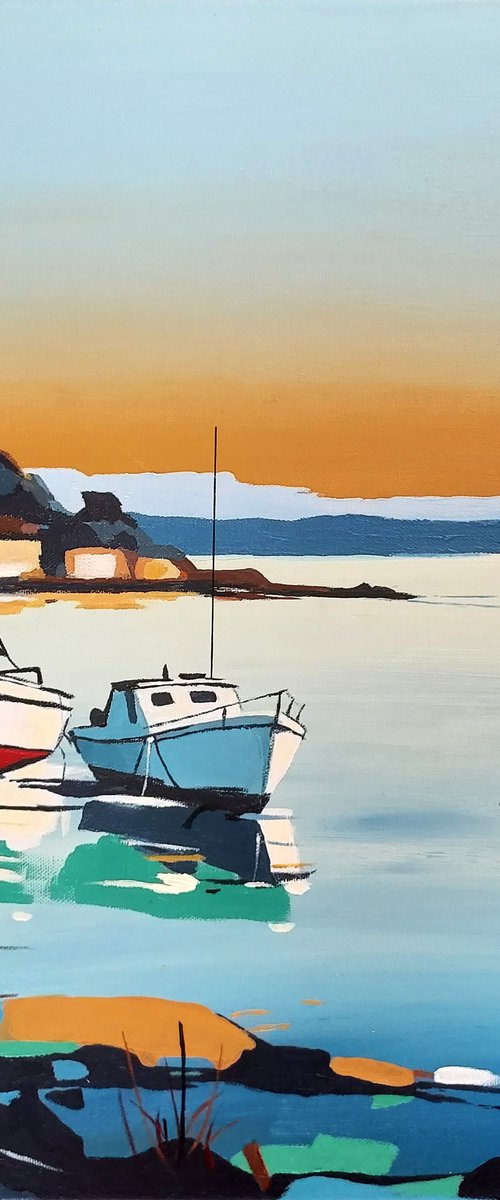 Golden Hour Dock by Axelle Biltgen