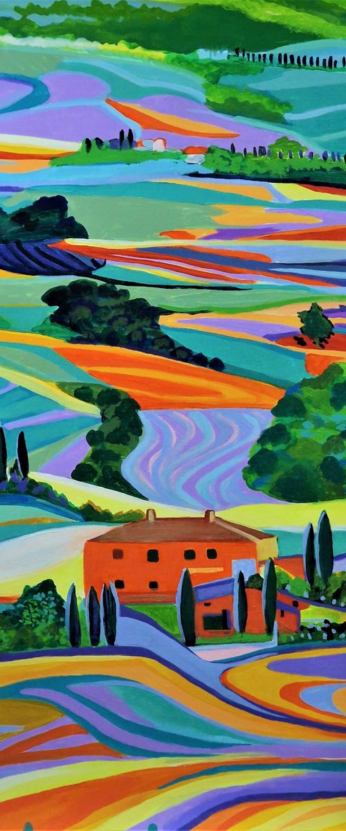 Landscape of Tuscany by Alexandra Djokic