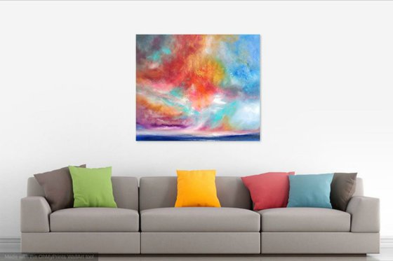 Festival of Colour WOW, SUMPTUOUS SEASCAPE, BESTSELLER - Modern Art Office Decor Home