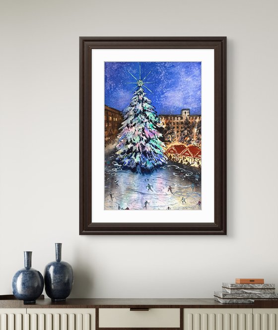 Christmas New Year Ice rink