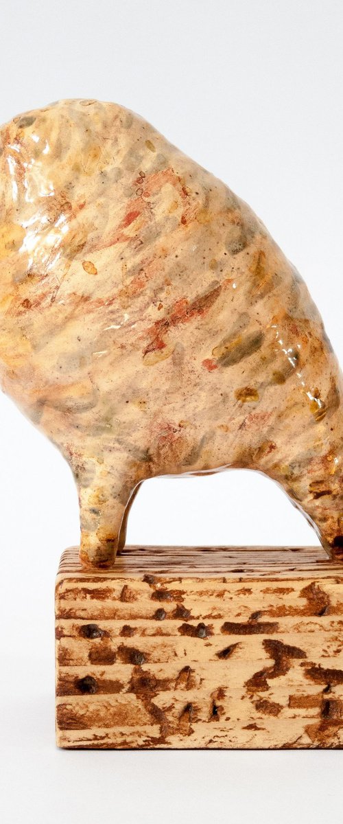 Ceramic sculpture "Partridge " by Oleksandr Korol