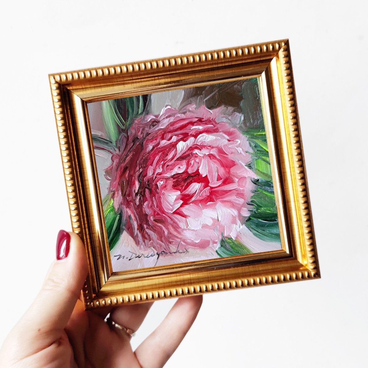 Peony flower by Nataly Derevyanko