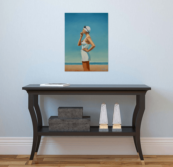 Pondering - in white