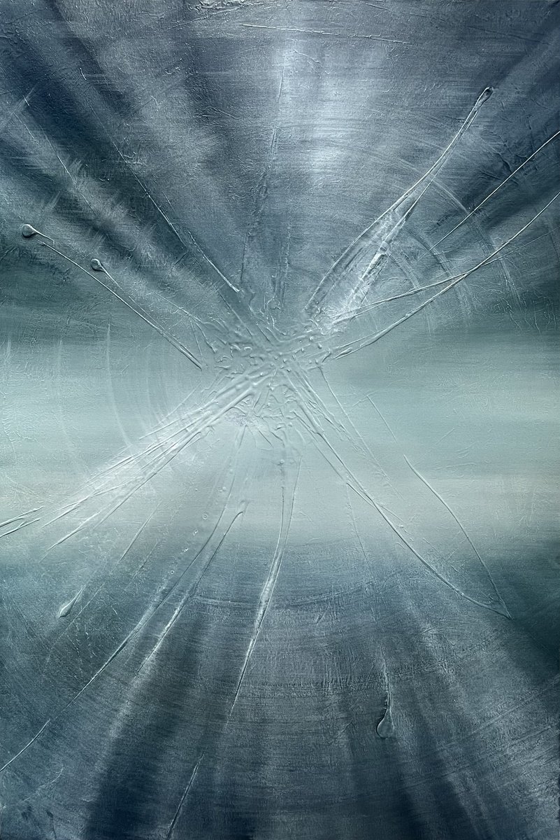 Abstract Oil Painting By Suzanne Williams, 24 X 36", Maya, Original Artwork