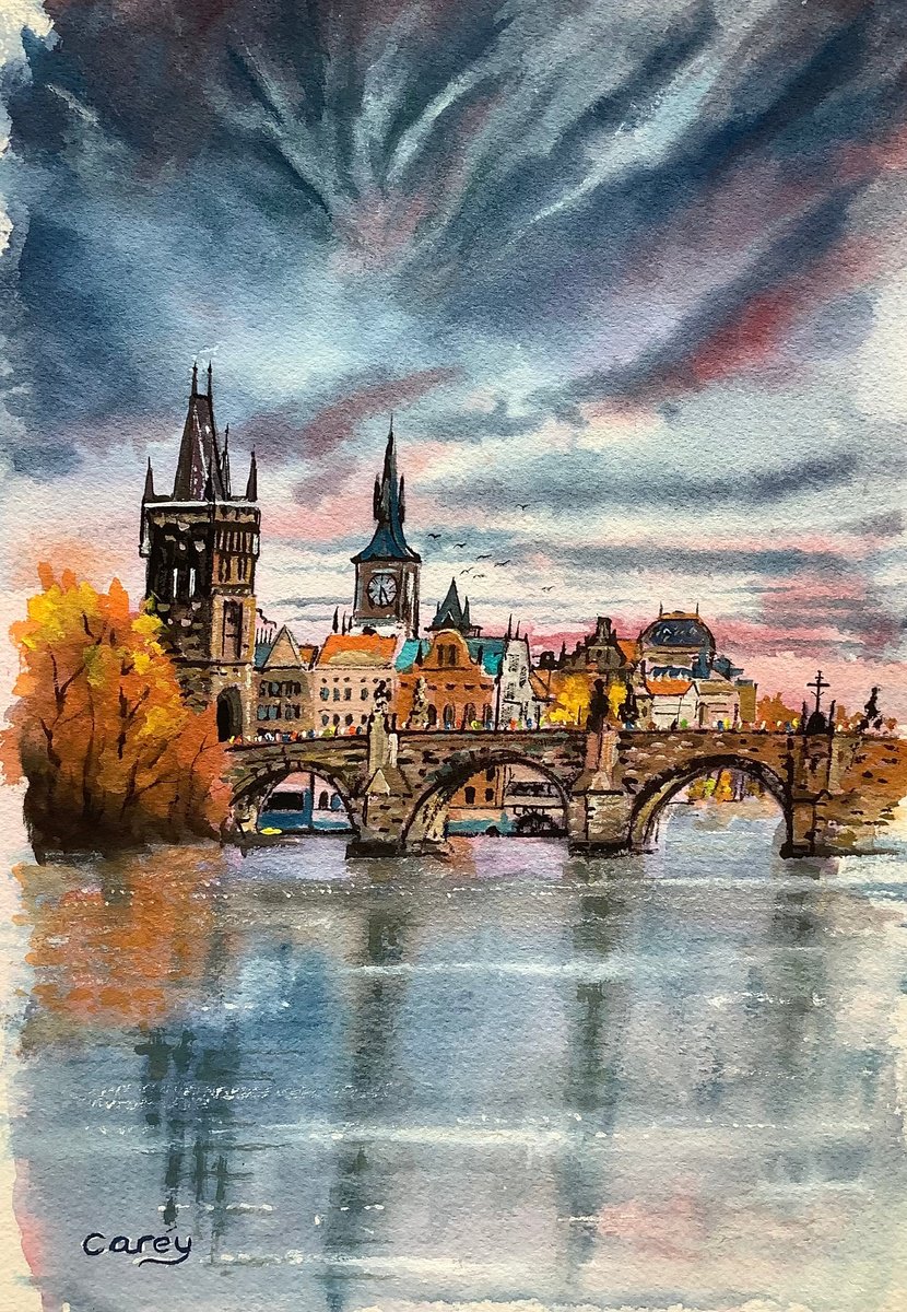 Charles Bridge in Prague by Darren Carey