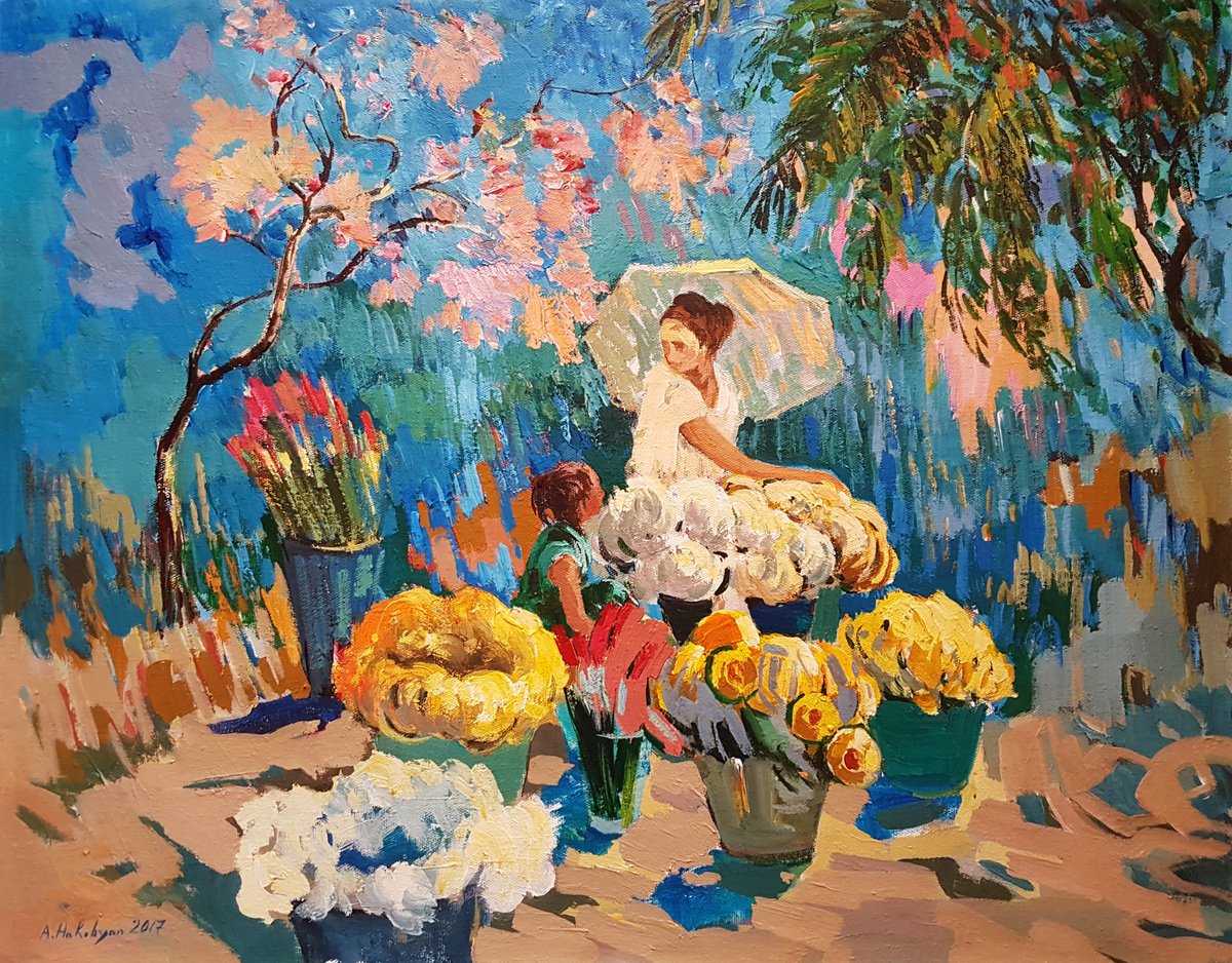 Flower seller - One of a Kind by Hrachya Hakobyan