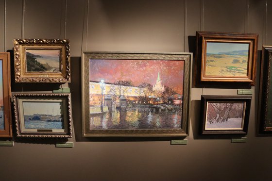 February. Alley in Tsaritsyno Park