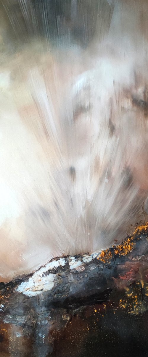Ochre Mountainside by Julia Swaby